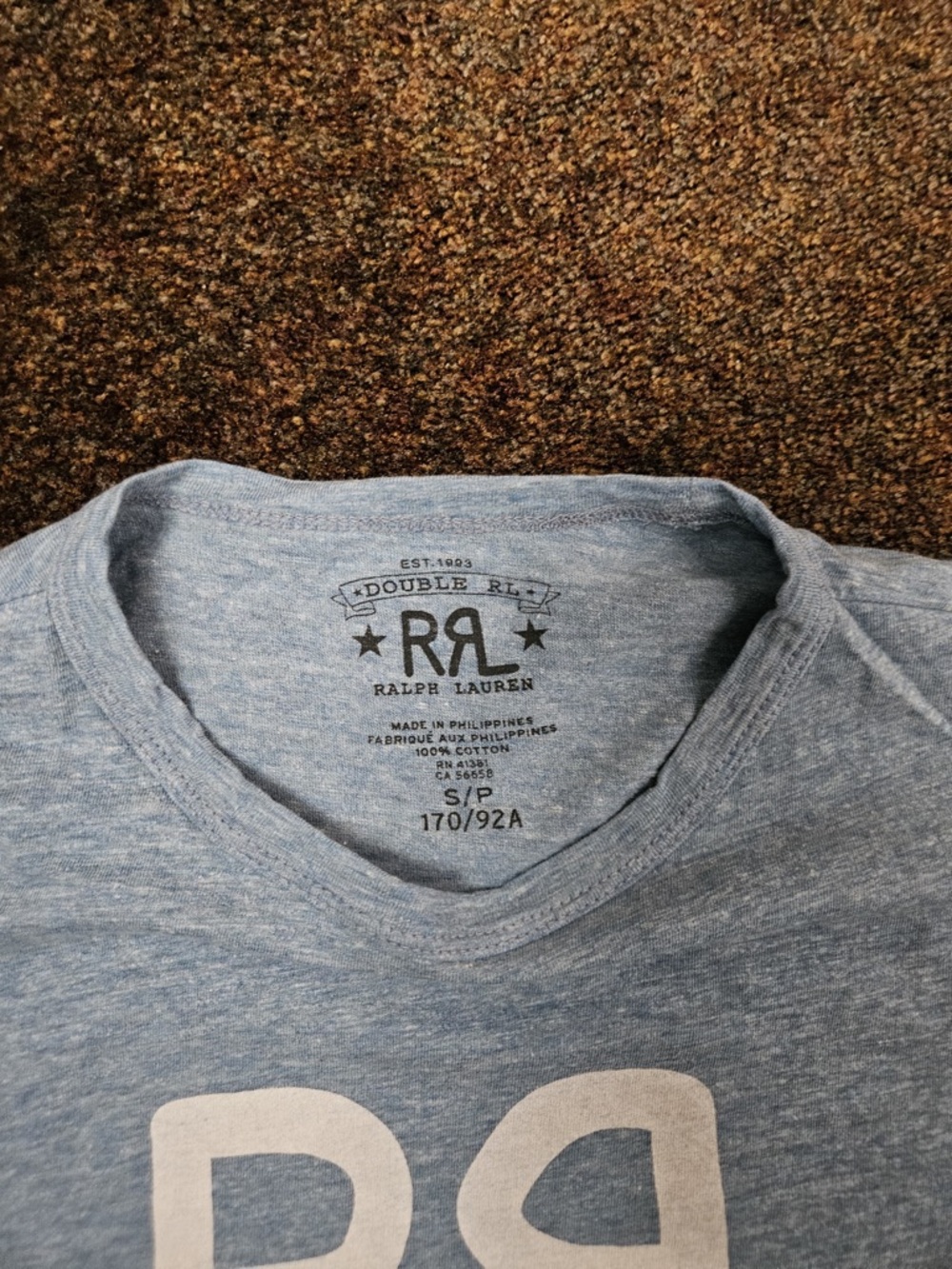 Double RL (RRL) Ranch Logo tshirt, size Small, Worn once - Picture 2 of 2